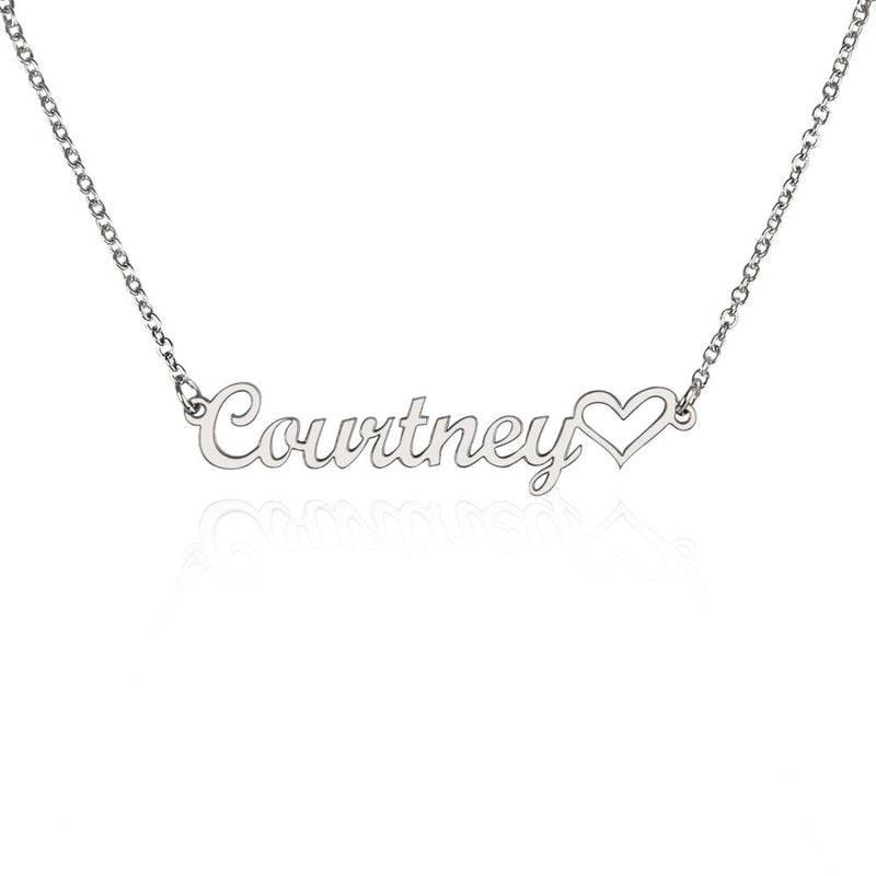 Classic Heart Style Name Necklace